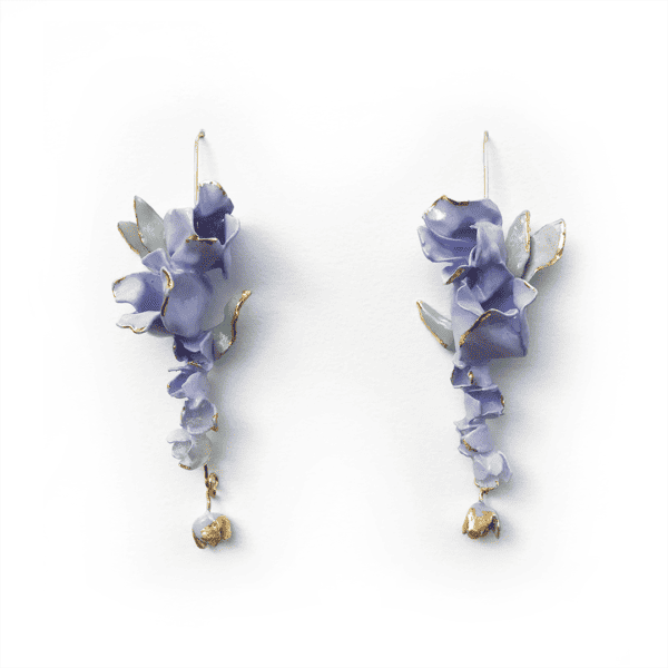 Avantelier selects ethical jewellery for you_W;nk Long Roses Earrings
