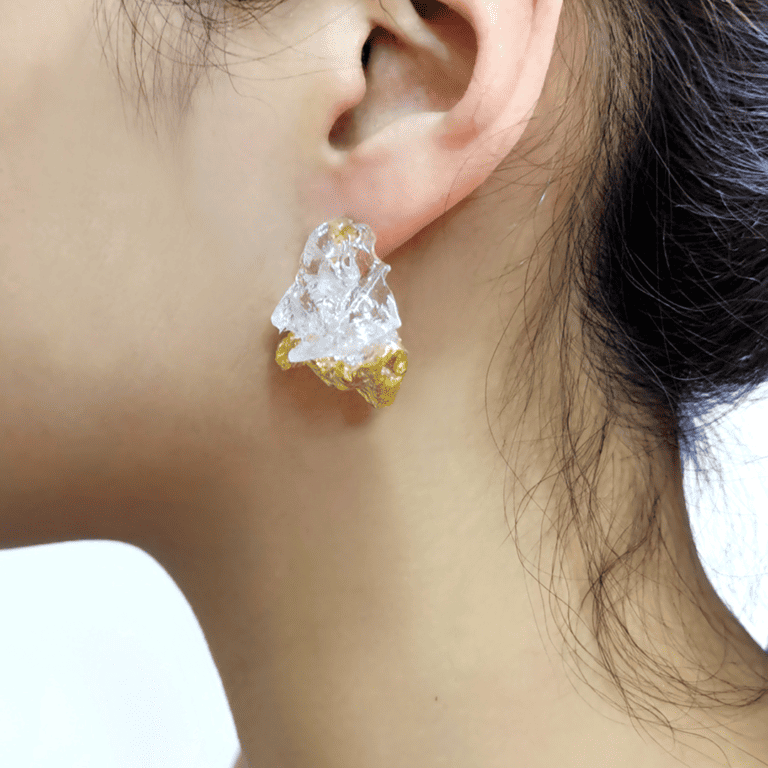 Avantelier selects ethical jewellery for you_W;nk Feather Rock Earrings
