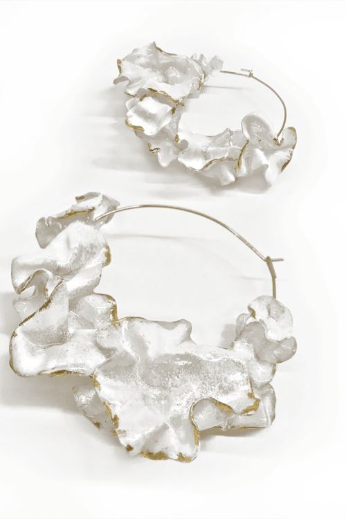 Avantelier selects ethical jewellery for you_W;nk Flower Circle Earrings