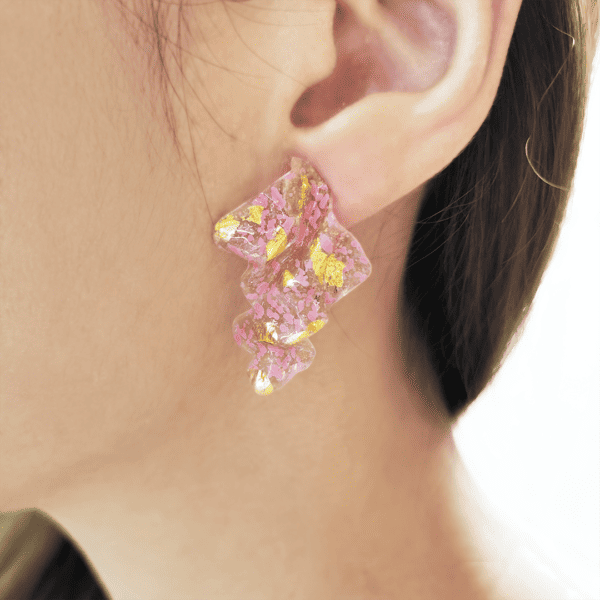 Avantelier selects ethical jewellery for you_W;nk Petal Fish Spotted Earrings