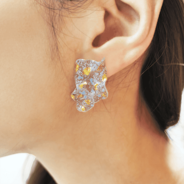 Avantelier selects ethical jewellery for you_W;nk Petal Fish Spotted Earrings