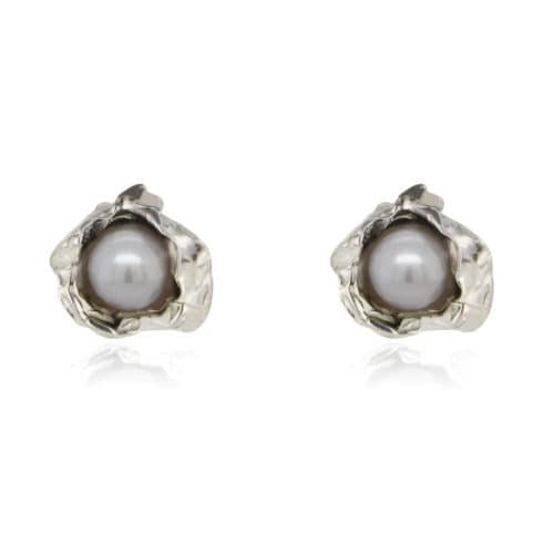 Avantelier selects ethical Outfits for you _ NIZA HUANG SILVER PEARL CRUSH SILVER STUDS