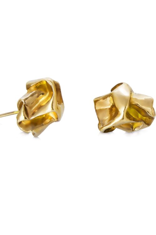 Avantelier selects ethical Outfits for you _ NIZA HUANGCRUSH NUGGET STUDS - GOLD