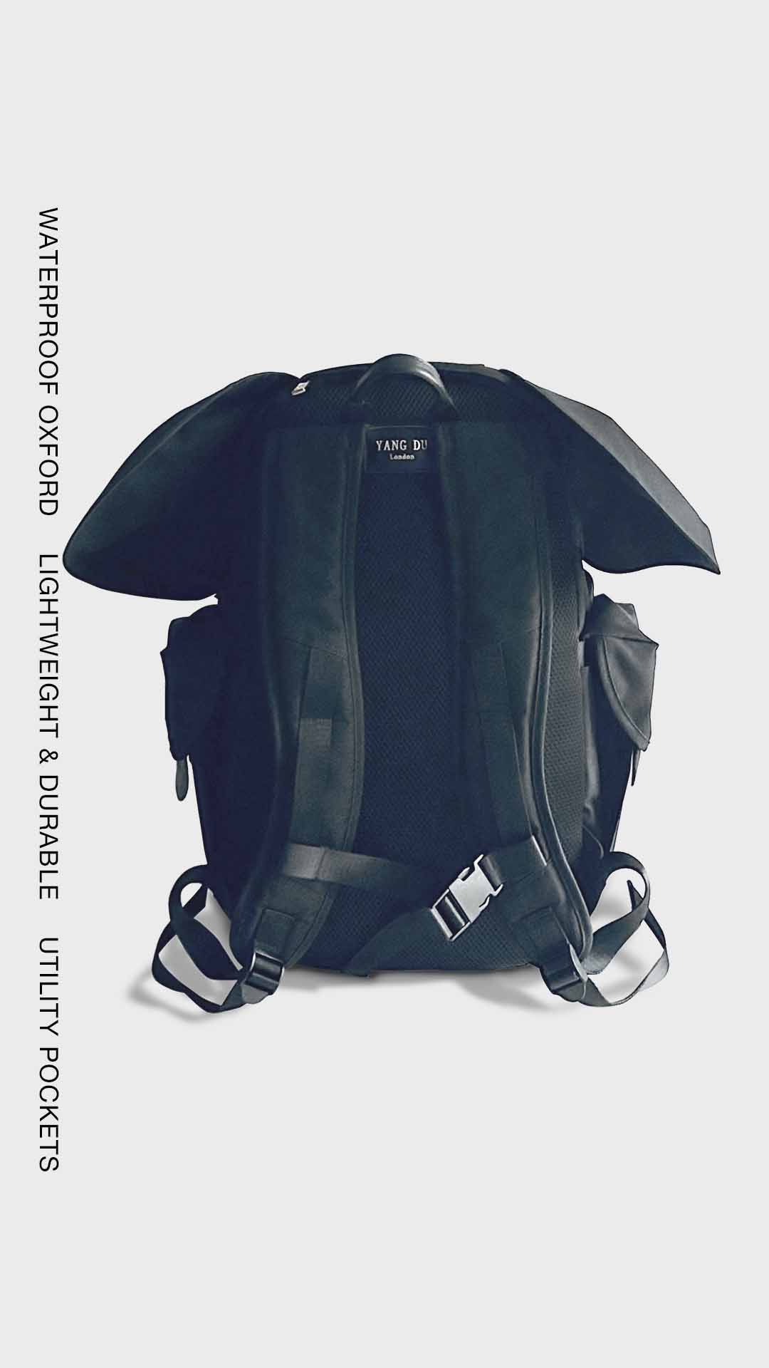 YANG DU : Black Elephant Backpack – Large - Image 4