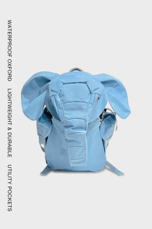 YANG DU : Blue Elephant Backpack – Medium