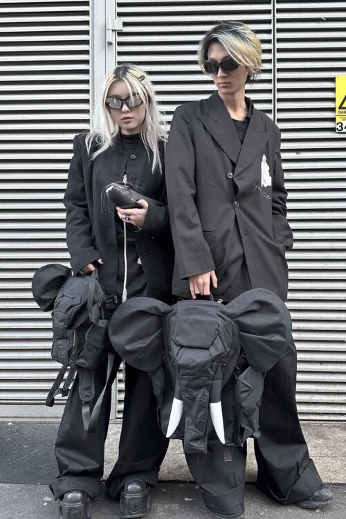 YANG DU : Black Elephant Backpack – Small