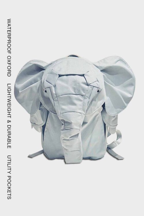 YANG DU : Grey Elephant Backpack – Medium