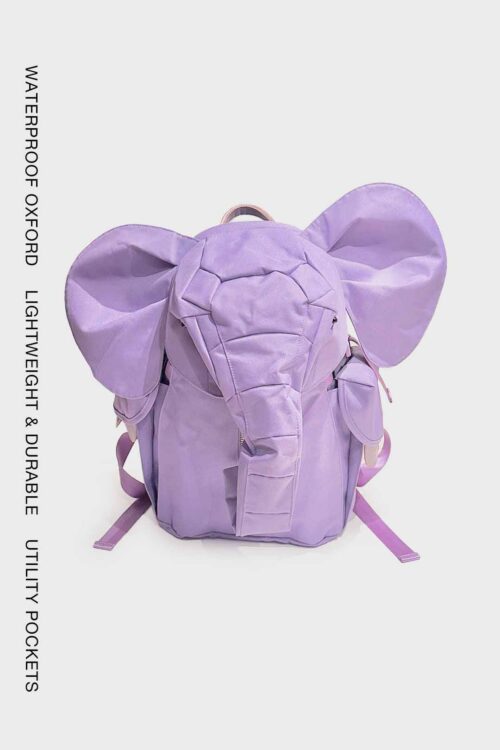 YANG DU : Purple Elephant Backpack – Medium