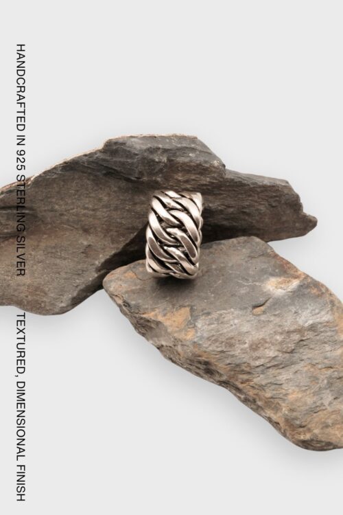 Handcrafted Sculptural Sterling Silver Ring | AVANTELIER