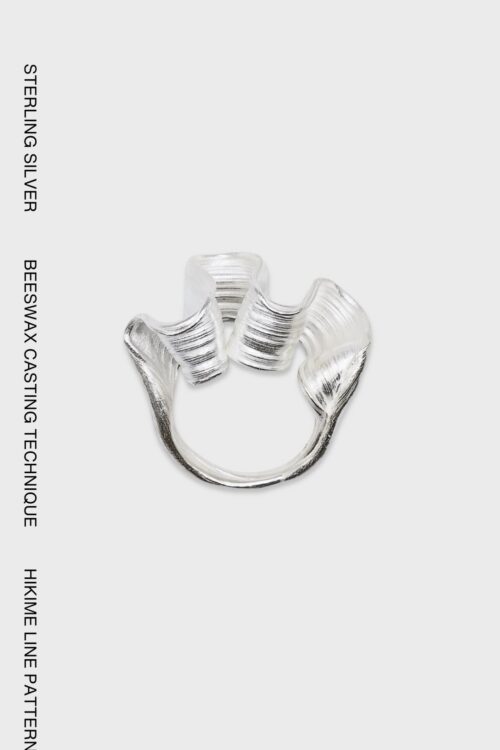 CAKI sterling silver Hikime ring